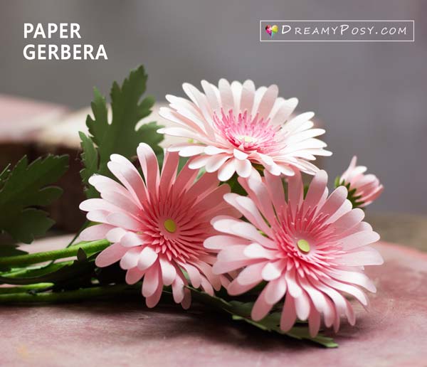 Paper Daisy Flower Dreamyposy Templates