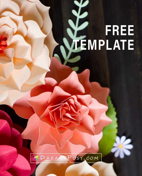 Flower template #1 free