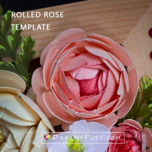 Rolled rose template DreamyPosy templates